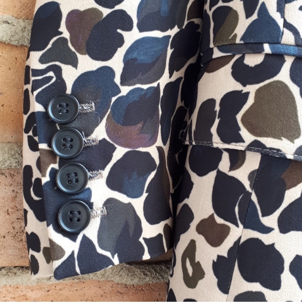 Smythe Leopard-print Camouflage Boyfriend Blazer - Picture 4 of 14